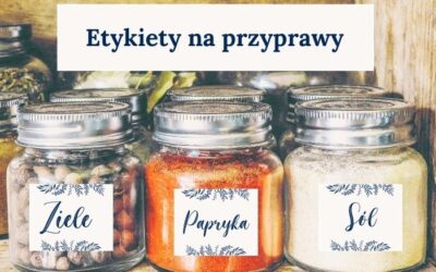Etykiety na słoiczki do przypraw – do druku